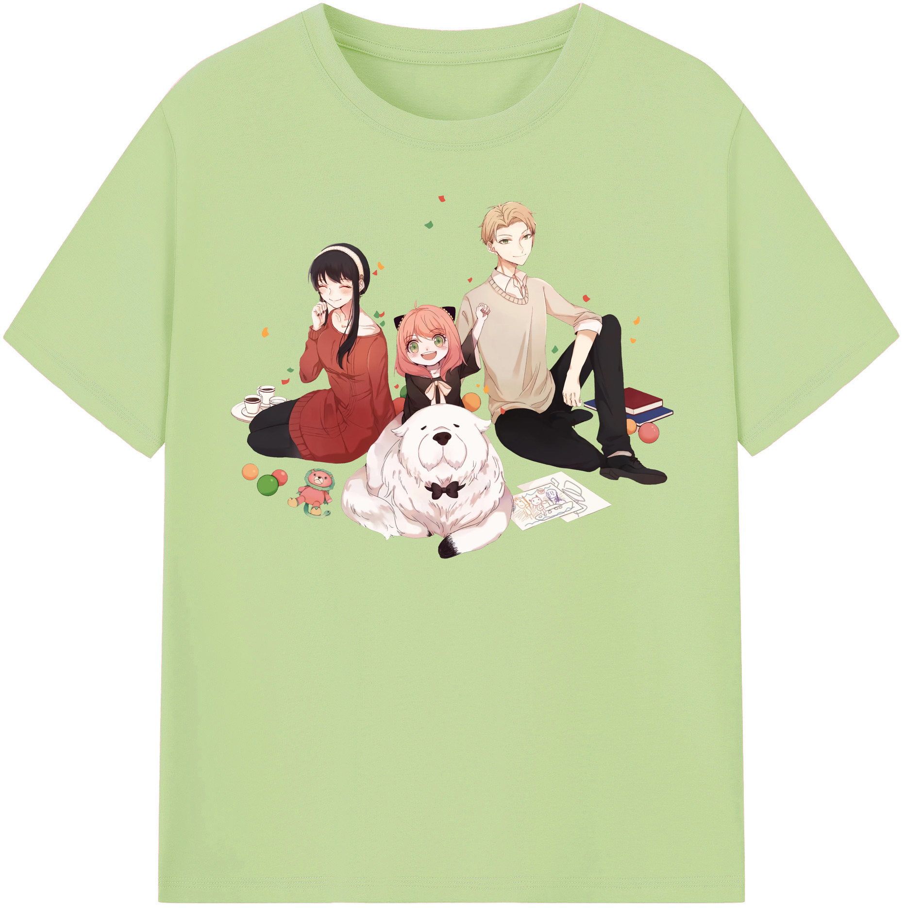 （画像用） SPY×FAMILY间谍家家酒 綿100％半袖Tシャツ（フロントプリント）